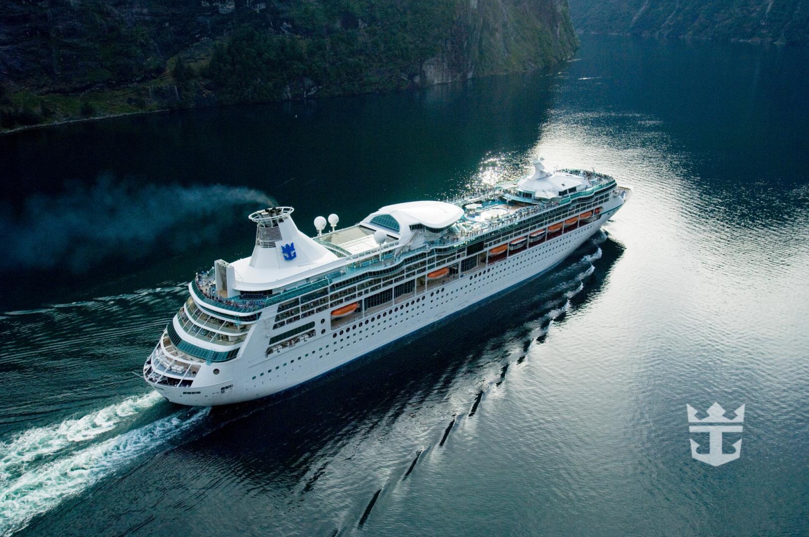 Vision of the Seas makes her way down the fjords in Norway